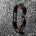 thumbnail image 6 of Mens Infinity Knot Bracelet, Valentines Day Gift for Him to My Man Leather Bracelet I Love You Mens Bracelet Men Birthday Gift Boyfriend Husband Couple, 6 of 6