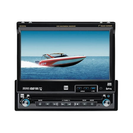 Dual XDVD710 - DVD receiver - display - 7" - in-dash unit - Single-DIN