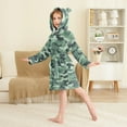 thumbnail image 2 of FORMRS Kids Bathrobe Unisex Hooded Robe Toddler Pajamas Sleepwear, Size 2-3T, Forest Camouflage Pattern, 2 of 7