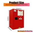 thumbnail image 3 of Fireproof Flammable Storage Cabinet 18 Gallon, 35x23.23x18.11 In, Galvanized Steel Liquid Storage with Adjustable Thickened Shelf, Hazardous Storage Cabinets, Safety Cabinets for Garage Workshop, 3 of 7