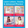 thumbnail image 4 of Almohadilla de aprendizaje de fonética - Juego de lectura de fonética electrónica para niños de 5 a 11 años - Aprenda a leer en 720 preguntas de sonido de letras y fonéticas - Vocales Combinaciones de, 4 of 5