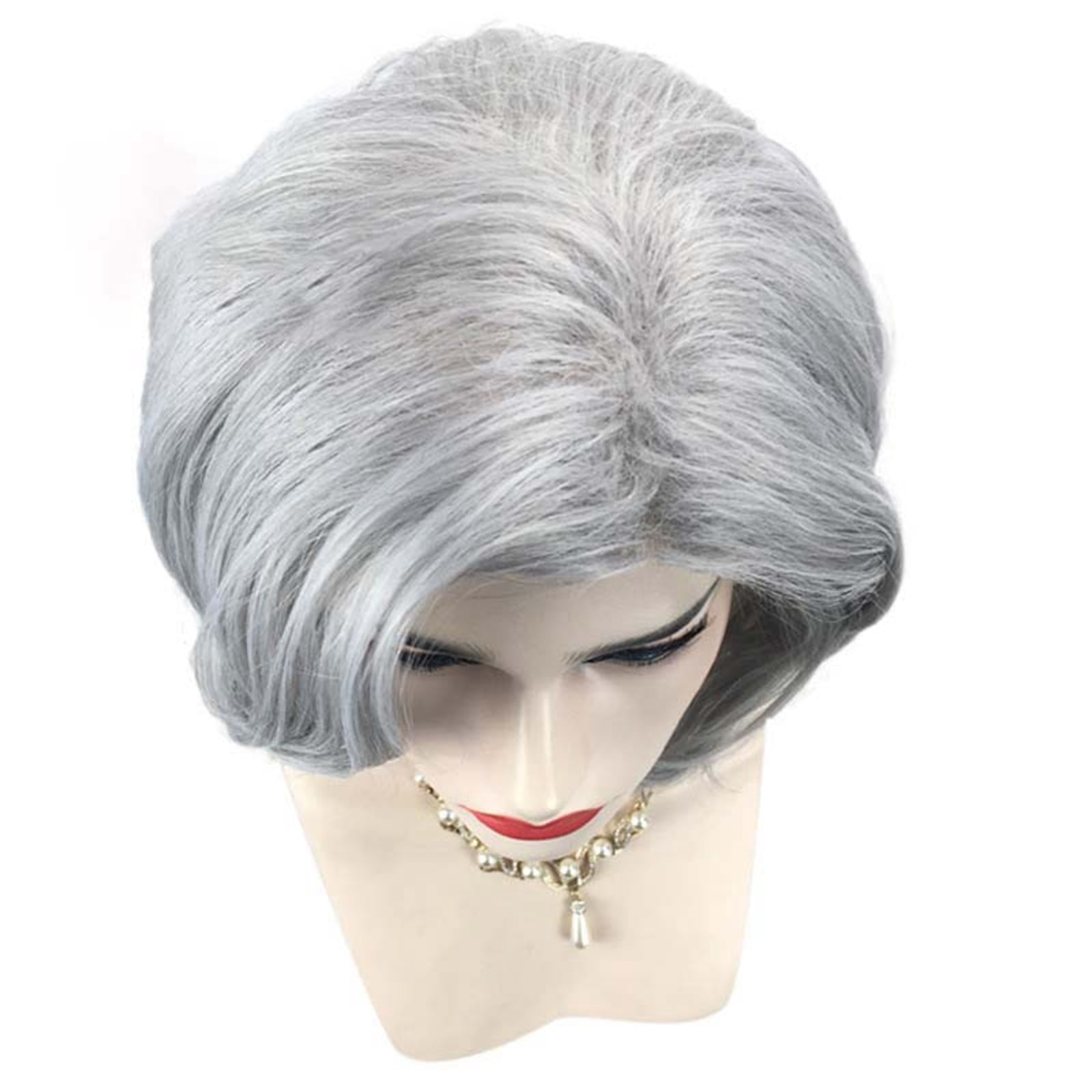 NEW TAG ! Tseses Women Short Curly Wig White/Gray Amazon.com : Oseti Short Gray Curly Wigs for White Women  main image 3