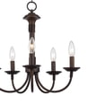 thumbnail image 5 of Trans Globe Lighting 9015 BK Indoor Candle 19" Chandelier, Black, 5 of 9