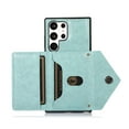 thumbnail image 5 of Dteck Crossbody Women Wallet Case for Samsung Galaxy S23 Ultra with Card Holder, Magnetic Removable Shoulder Lanyard Strap Purse Phone Cover, Mint, 5 of 6