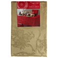 thumbnail image 2 of Town & Country Christmas Ribbons Tablecloth Gold Damask Fabric (60 x 104 Rectangle), 2 of 3