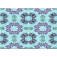 thumbnail image 1 of Ahgly Company Machine Washable Indoor Rectangle Transitional Slate Blue Grey Blue Area Rugs, 3' x 5', 1 of 7