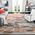 thumbnail image 3 of SAFAVIEH Madison Orlando Abstract Area Rug, Ivory/Multi, 6'7" x 6'7" Square, 3 of 8