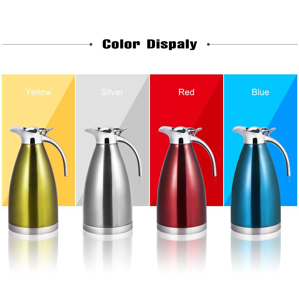 LYUMO Stainless Steel Coffee Tea Pot Double Wall Vacuum Insulated