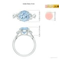 thumbnail image 5 of Angara Natural 2.3 Ct. Aquamarine Solitaire Ring in 14K White Gold for Women (Ring Size: 12), 5 of 10