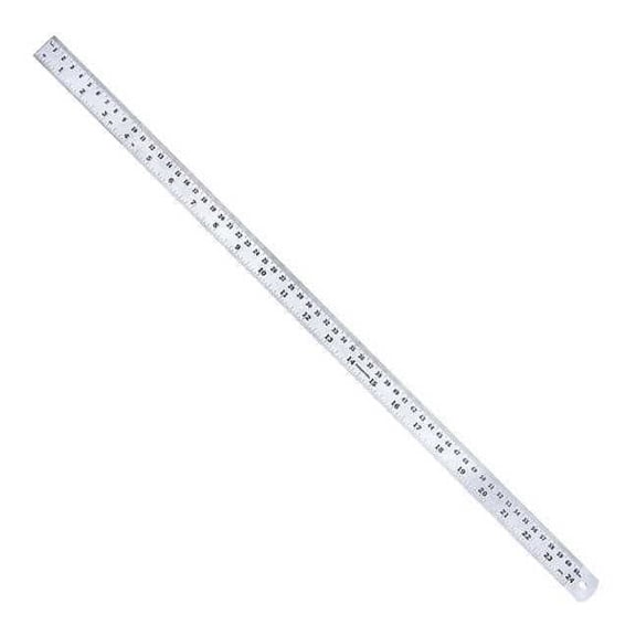 Groz Stainless Steel Ruler, 24", English/Met 1333