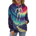 thumbnail image 4 of Cartoon Space Astronaut Planet (101)-2 Men's Women New Sweatshirt Hoodie Men's Plus Size Sweatshirt Hooded Sweatshirt 3d Printed Street Men's Cloth, 4 of 6