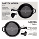 thumbnail image 2 of Sartenes De Hierro Fundido, Cast Iron 2-in-1 Combo Negro, 2 of 6