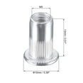 thumbnail image 2 of Unique Bargains M5 Rivet Nuts Aluminium Alloy Knurled Flat Head Threaded Insert Nut Silver 50 pcs, 2 of 5