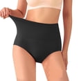 thumbnail image 2 of GEWSEY Women Shapewear Tummy Control Underwear,High Waisted Body Shaper Panties,Seamless Brief Girdle Panty for Women (Black, L), 2 of 4