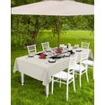 thumbnail image 4 of Fsddascl Letter U Outdoor Tablecloth - 60x120 Inch Rectangle Dining Table Cover, Monogram Words Waterproof Outdoor Table Cloth with Umbrella Hole & Zipper for Picnic/Patio/Party, 4 of 7