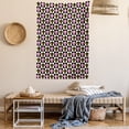 thumbnail image 2 of Fleur De Lis Tapestry, Antique Classical Foliage Leaf Motifs with Pop Art Influences Checkered Design, Wall Hanging for Bedroom Living Room Dorm Decor, 60W X 80L Inches, Multicolor, by Ambesonne, 2 of 5
