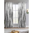 thumbnail image 2 of Black Grey Vintage Sheer Curtains 84 Inch Length 2 Panels Set for Living Room/Bedroom, Retro Abstract Art Kitchen Curtains with Grommet Semi-Sheer Curtains Drapes Voile Window Treatments 52"x84"x2, 2 of 7