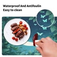 thumbnail image 5 of Wobogo Butterfly Around The Moon Placemats Coasters Set of 1 Heat-resistant Non-slip Easy to Clean Square Dinner Plate Mat, 5 of 8