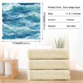 thumbnail image 6 of Yayeee 6 Pack Kitchen Dishcloths for Washing Dishes Soft Absorbent Microfiber Towels, Green Watercolor Ocean Waves, 6 of 9
