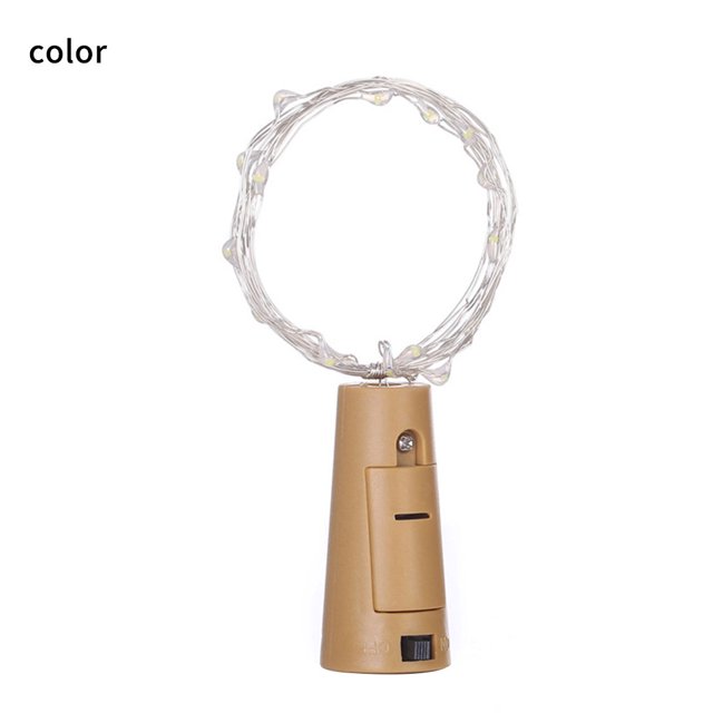 Bewildely Paquete de 10 luces solares para botellas de vino, 20 luces LED solares de corcho, guirnalda de luces de hadas de alambre de cobre para Iluminación y accesorios No.04 Bewildely HA005656-04