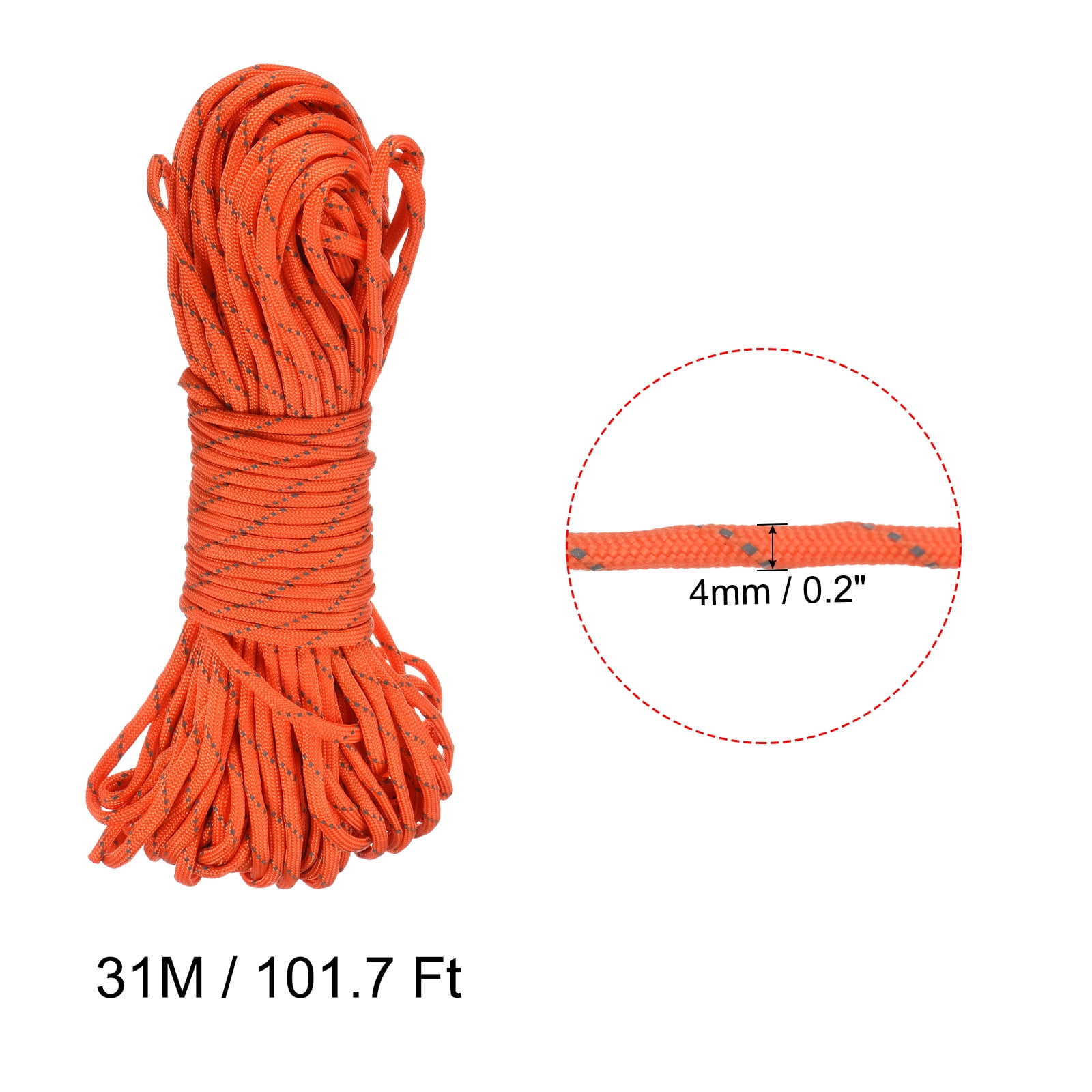 Unique Bargains Nylon Reflective Tent Rope Guyline Camping Cord