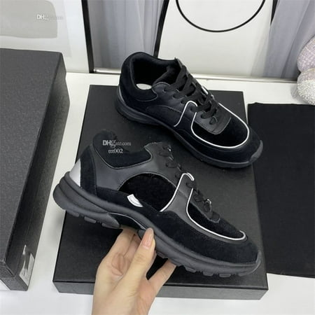 

Luxury Designer Running Shoes Channel Sneakers Women Lace-Up Sports Shoe Casual Trainers Classic Sneaker Woman Ccity ghhgfgd