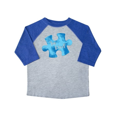 

Inktastic Autism Awareness Be Kind Blue Puzzle Piece Gift Toddler Boy or Toddler Girl T-Shirt