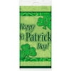 Plastic Saint Patrick's Day Clover Table Cover, 84" x 54"