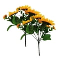 thumbnail image 7 of DEEPCRAFF 2-Pack Yellow Artificial Sunflower Bouquet Plastic Flowers for Indoor Home Decor and Floral Arrangements, 7 of 7