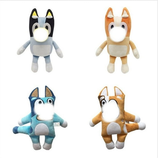 Juego de muñecos de peluche para perros de bingo, regalo de cumpleaños para niñas, 28 cm