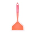 thumbnail image 1 of Pala de silicona para panqueques, espátula ancha flexible de fondo plano, espátula giratoria, color naranja translúcido, 1 of 10