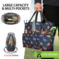 Dinosaur and Star Navy Blue Pattern Garden Tool Bag, Gardening Storage ...