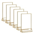 thumbnail image 2 of 6 Pièces Porte-Signes Acryliques Porte-Tables de Restaurant Photo Recto-Verso 7 Pouces, 2 of 9