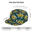 thumbnail image 6 of Fotbe Sunflowers Flat Bill Visor Cap Classic Snapback Hat Polyester Foam Trucker Hat Trucker Cap Adjustable Baseball Cap, 6 of 9