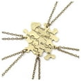 thumbnail image 1 of Bronce grabado Sisters Friends Forever Puzzle Piece Colgante Collares para Best Friend BBF Amistad, Juego de 5 Sincero Hogar, 1 of 5