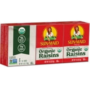 Sun-Maid Organic California Sun-Dried Raisins, Dried Fruit, 1 oz, 6 Count