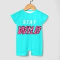 thumbnail image 4 of Ben Azelart Stay Wild Ben Azelart Stay Wild Baby Boy Girl Short Sleeve Rompers Bodysuit One Piece Jumpsuit Summer Outfit, 4 of 8