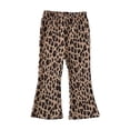 thumbnail image 6 of mgoYE Girl's Polka Dots Loose Fit Wide Leg Pants with Pocket(Brown,3-4 Years), 6 of 6