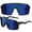 Blue, variant on Grinderpunch Polarized Sports Sunglasses Cycling Baseball Running Ski Softball Fishing Pickleball Glasses Men Women - Black