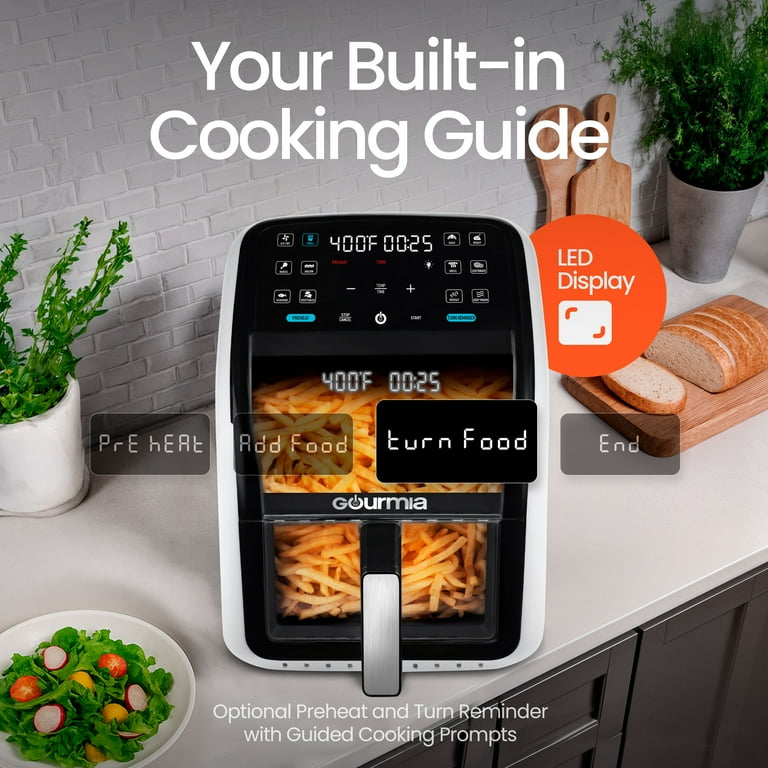 Gourmia 7-QT DIGITAL AIR FRYER ノンフライヤー Amazon.com: 7-QT Digital Air Fryer w/Panoramic View