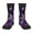 2 Black-1, variant on Snowflake Gradient Purple Pattern Children's Socks, Socks Gifts ,kids Crew Soft Cotton Socks , Moisture-Wicking, Durable, Ideal for Daily Wear & Sports