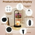 thumbnail image 5 of Candle Warmer Lamp with Timer, Western Desert Stained Glass Artwork Towering Cactus Non-slip Wireless Remote Control Wax Melts Warmer with 4 Bulbs for Home Office Dorm, Birthday Gifts for Women, 5 of 7