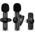 thumbnail image 1 of Micrófono de solapa inalámbrico para iPhone iPad, micrófono inalámbrico Plug-Play para grabación, transmisión en vivo, YouTube, TikTok, Facebook, reducción de ruido inteligente,, 1 of 5