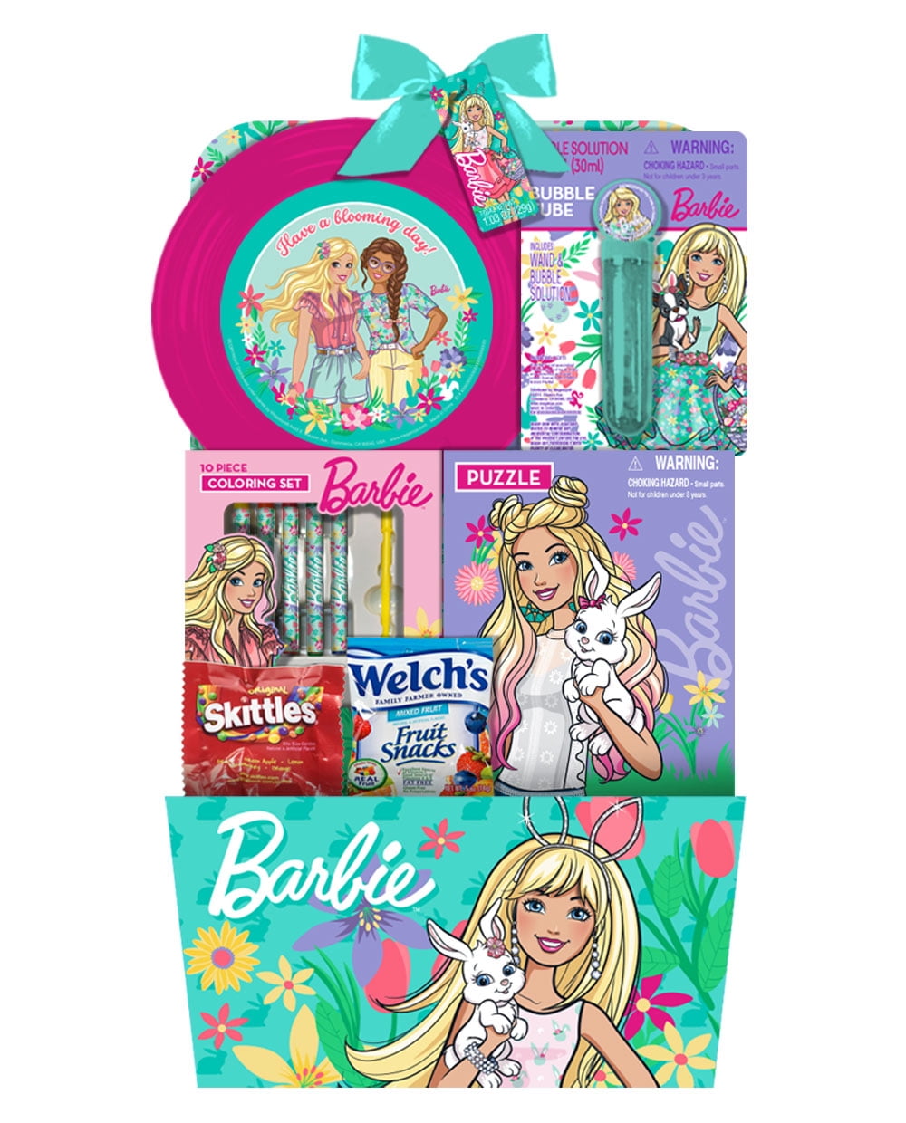 Seasonal Barbie Easter Basket, 8 Piece - Walmart.com
