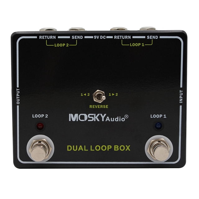 Dual Reverse Loop Box Versatile Guitar Effects Loop Switcher Pedal Simplify