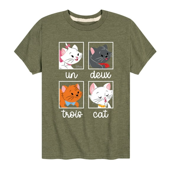 Disney Classics - Cats & Dogs - Un Deux Trois Cat - Toddler And Youth Short Sleeve Graphic T-Shirt
