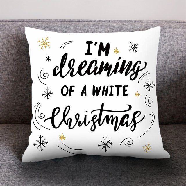 Jusqu'à 65% de Réduction Housse de Coussin en Lin de Coton pour SMihono Noël Decor
