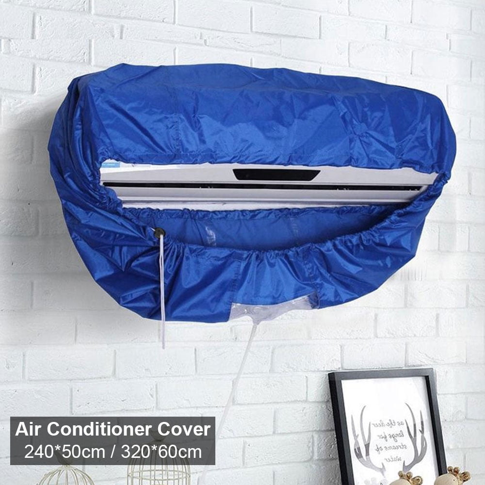 Air Conditioner Cleaning Cover Waterproof Dust Washing Protector Bag & 10ft Hose 