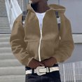 thumbnail image 2 of Vedolay Mens Sweatshirts Male Tunic Sweatshirts Top Shirt Khaki,L, 2 of 4