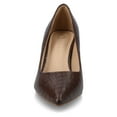 thumbnail image 6 of Journee Womens Scylee Slip On Stiletto Pointed Toe Pumps, Widths Available, 6 of 9
